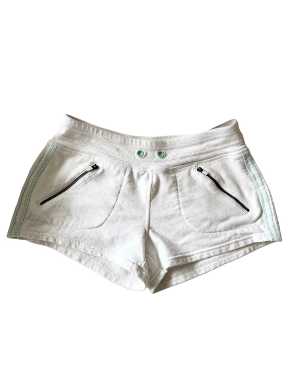 Women’s Athleta Boho Short French Terry white size XS Cotton low-med rise